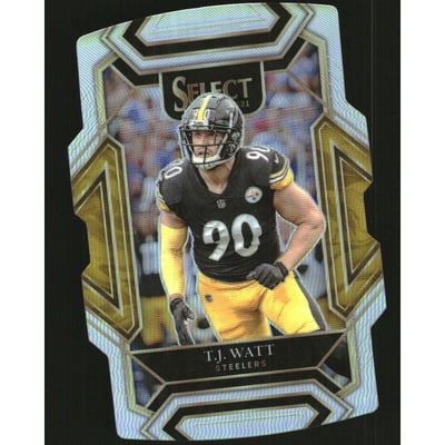 2021 Select Prizm Silver Die Cut #229 T.J. Watt