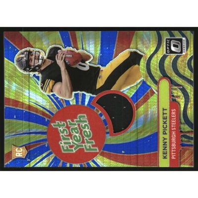 2022 Donruss Optic First Year Fresh Jerseys Blue Hyper #1 Kenny Pickett