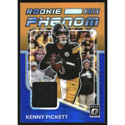 2022 Donruss Optic Rookie Phenoms Jerseys Blue Hyper #1 Kenny Pickett