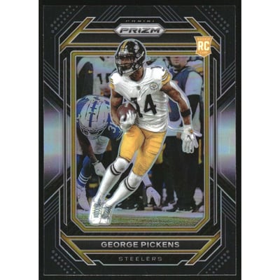 2022 Panini Chronicles Prizm Black Silver #20 George Pickens