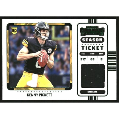 2022 Panini Contenders Rookie Ticket Swatches Variation #27 Kenny Pickett