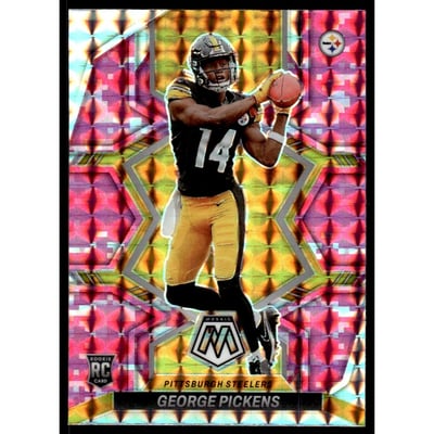 2022 Panini Mosaic Mosaic Camo Pink #318 George Pickens