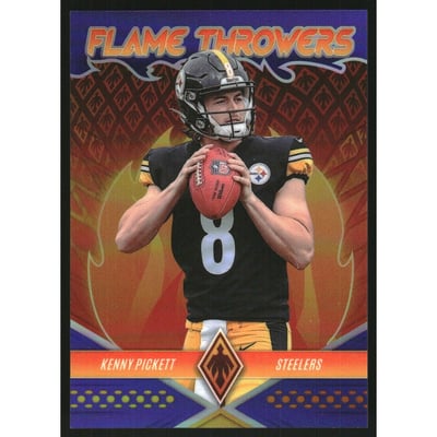 2022 Panini Phoenix Flame Throwers Purple #27 Kenny Pickett