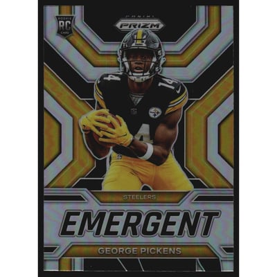 2022 Panini Prizm Emergent Prizms Silver #17 George Pickens