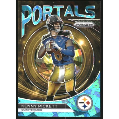2023 Panini Prizm Portals Prizms Blue Ice #1 Kenny Pickett