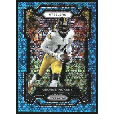 2023 Panini Prizm Prizms No Huddle Blue #248 George Pickens
