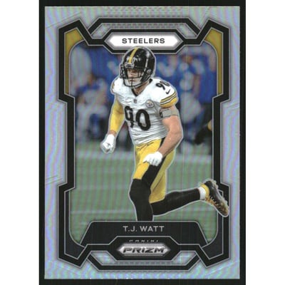 2023 Panini Prizm Prizms Silver #254 T.J. Watt