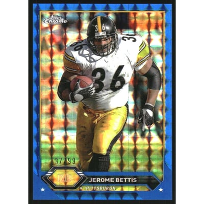2023 Topps Composite Chrome Blue Geometric Refractors #26 Jerome Bettis
