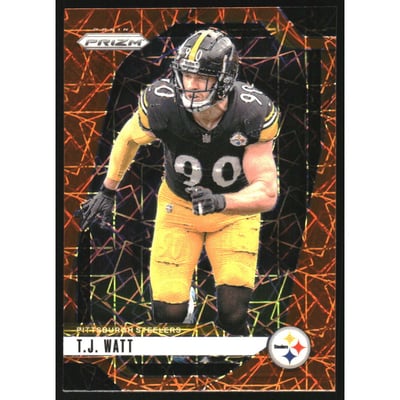 2024 Panini Prizm Prizms Lazer #245 T.J. Watt