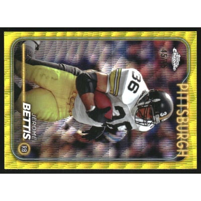 2024 Topps Chrome Yellow Wave Refractors #164 Jerome Bettis