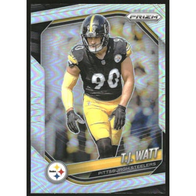 2025 Panini Prizm Prizms Silver #263 T.J. Watt