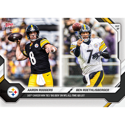 Aaron Rodgers / Ben Roethlisberger - 2026-27 NFL Topps NOW® - Card 32