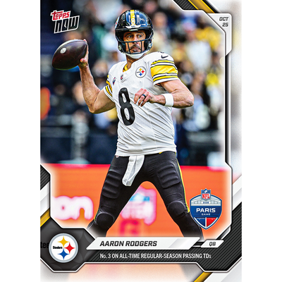 Aaron Rodgers - 2026-27 NFL Topps NOW® - Card 81 - LOOK FOR SHORT PRINTS