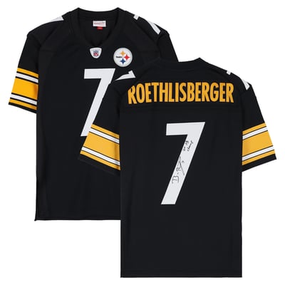 Ben Roethlisberger Pittsburgh Steelers Autographed Fanatics Authentic Black Mitchell & Ness 2004 Replica Jersey with "2x SB Champ" Inscription