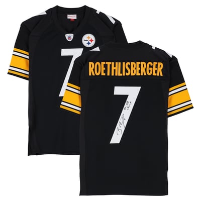 Ben Roethlisberger Pittsburgh Steelers Autographed Fanatics Authentic Mitchell & Ness 2004 Black Authentic Jersey with "2x SB Champ" Inscription