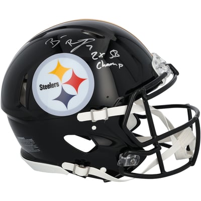 Ben Roethlisberger Pittsburgh Steelers Autographed Fanatics Authentic Riddell Speed Authentic Helmet with "2x SB Champ" Inscription