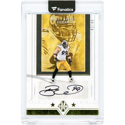 Brett Keisel Pittsburgh Steelers Autographed 2018 Panini Majestic Signatures Tier 1 #ST1-BK #42/49 Card 