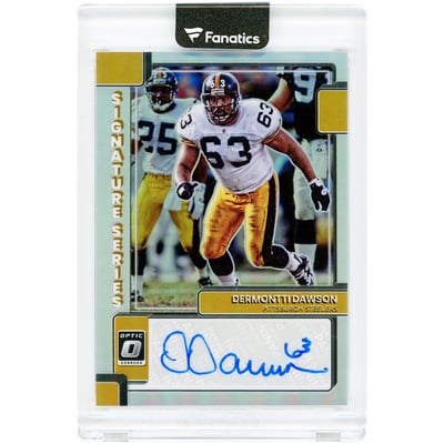 Dermontti Dawson Pittsburgh Steelers Autographed 2022 Panini Donruss Optic Signature Series #SS-DD Card