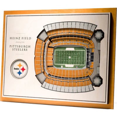 Pittsburgh Steelers Fanpoint 17'' x 13'' 5-Layer StadiumView 3D Wall Art