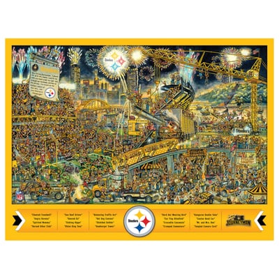 Pittsburgh Steelers Fanpoint 500-Piece Joe Journeyman Puzzle
