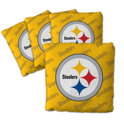 Pittsburgh Steelers Fanpoint Four-Piece Cornhole Bag Set
