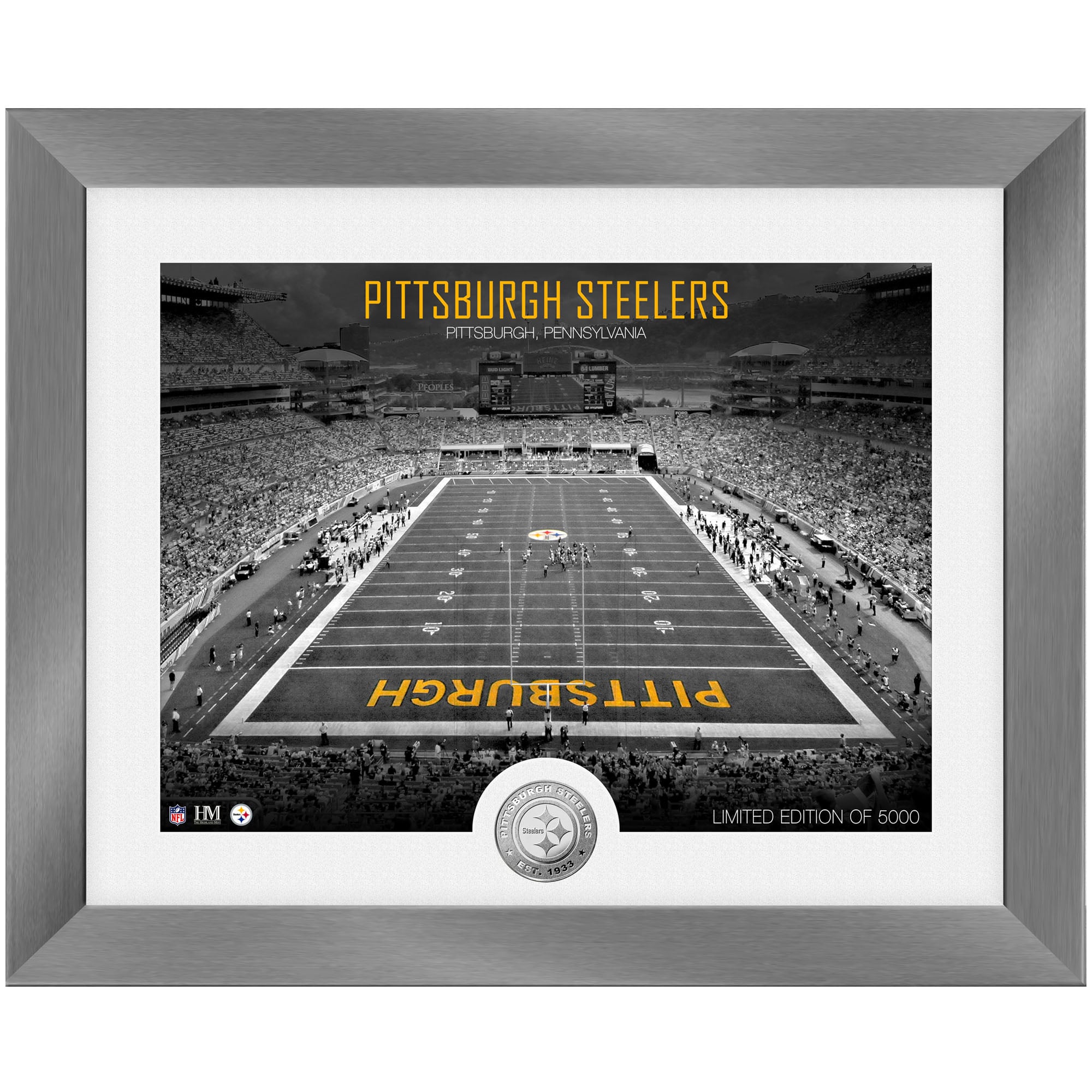 Pittsburgh Steelers Highland Mint 13'' x 16'' Art Deco Stadium