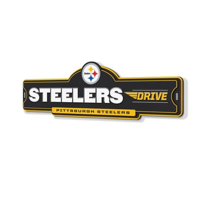 Pittsburgh Steelers IDNA 3D Street Sign