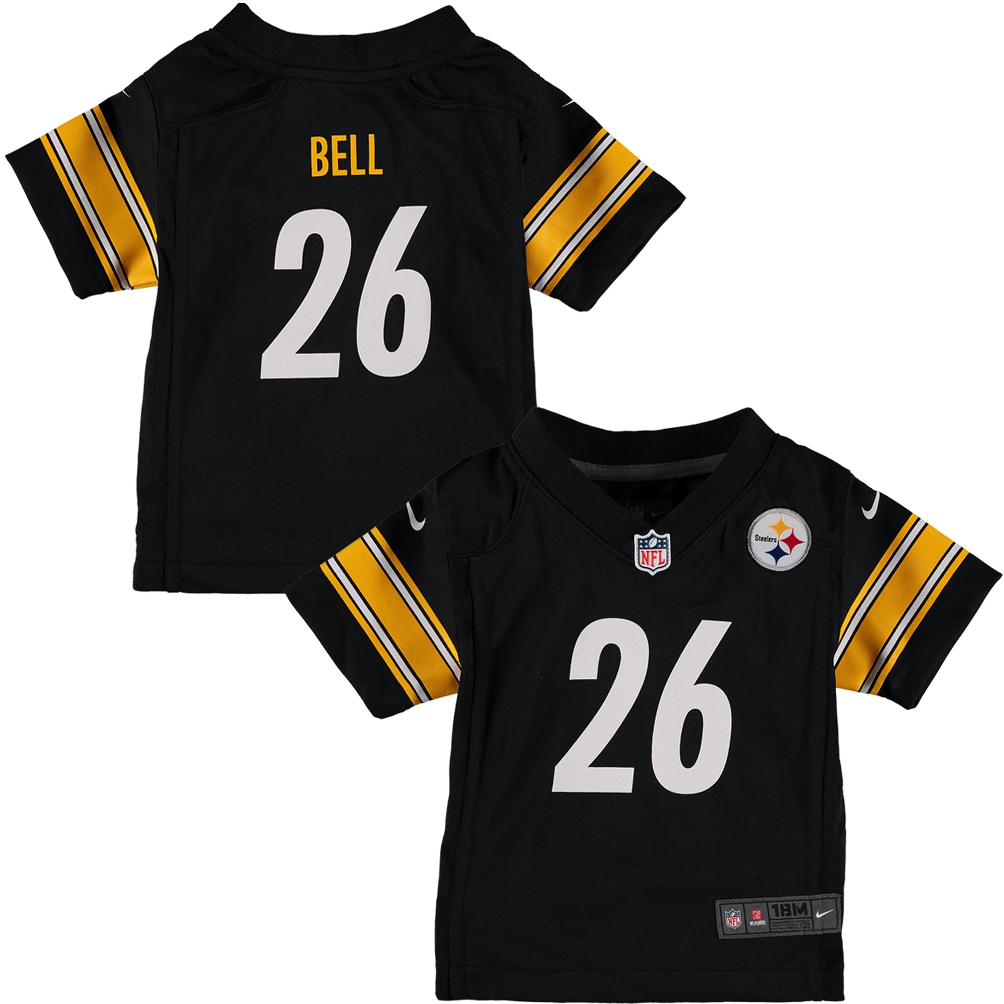 Infant Pittsburgh Steelers Le'Veon Bell Nike Black Team Color Game