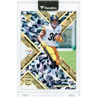 James Conner Pittsburgh Steelers 2017 Panini Donruss Elite Gold #175 #1/1 Rookie Card