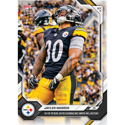 Jaylen Warren - 2026-27 NFL Topps NOW® - Card 56
