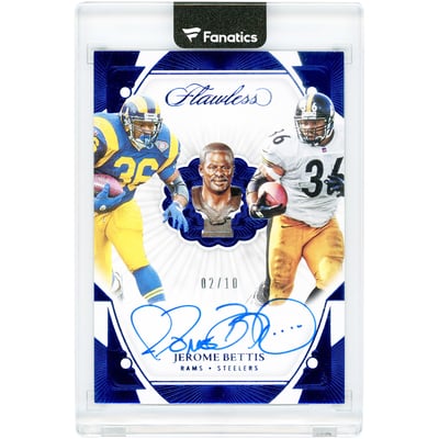 Jerome Bettis Pittsburgh Steelers Autographed 2024 Panini Flawless Career Progressions #CP-JBS #2/10 Card