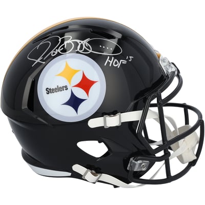 Jerome Bettis Pittsburgh Steelers Autographed Fanatics Authentic Riddell Speed Replica Helmet with "HOF 15" Inscription 