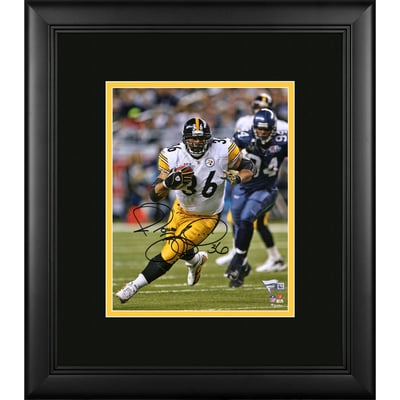 Jerome Bettis Pittsburgh Steelers Fanatics Authentic Framed Autographed 8" x 10" White Running Photograph