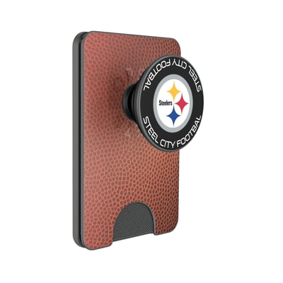 Pittsburgh Steelers Keyscaper Football PopSockets Magnetic Wallet