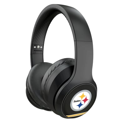 Pittsburgh Steelers Keyscaper Stripe Wireless Bluetooth Headphones With Case