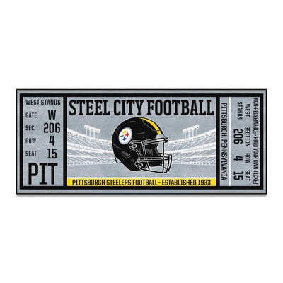 Pittsburgh Steelers Logo Brands 30" x 72" Ticket Runner