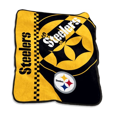 Pittsburgh Steelers Logo Brands 50" x 60" Victory Collage Raschel Throw Blanket