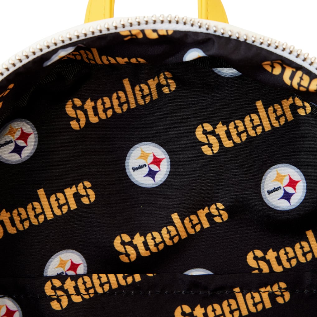 Pittsburgh Steelers Loungefly Sequin Mini Backpack display picture 2