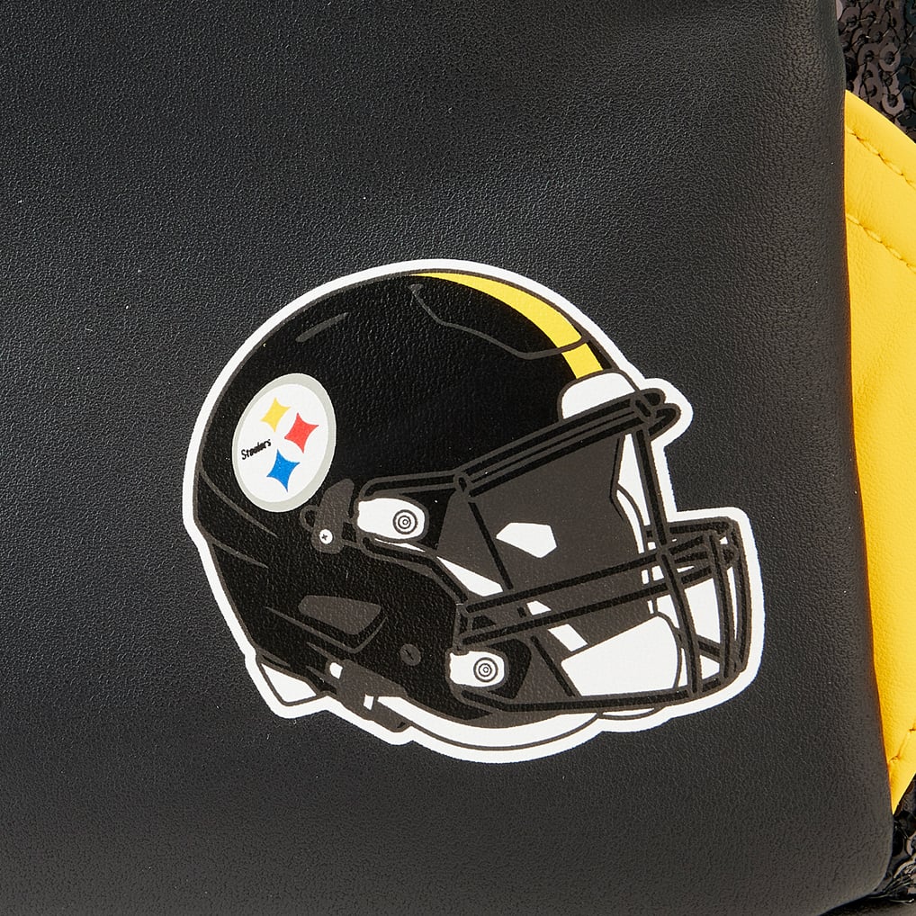 Pittsburgh Steelers Loungefly Sequin Mini Backpack display picture 1