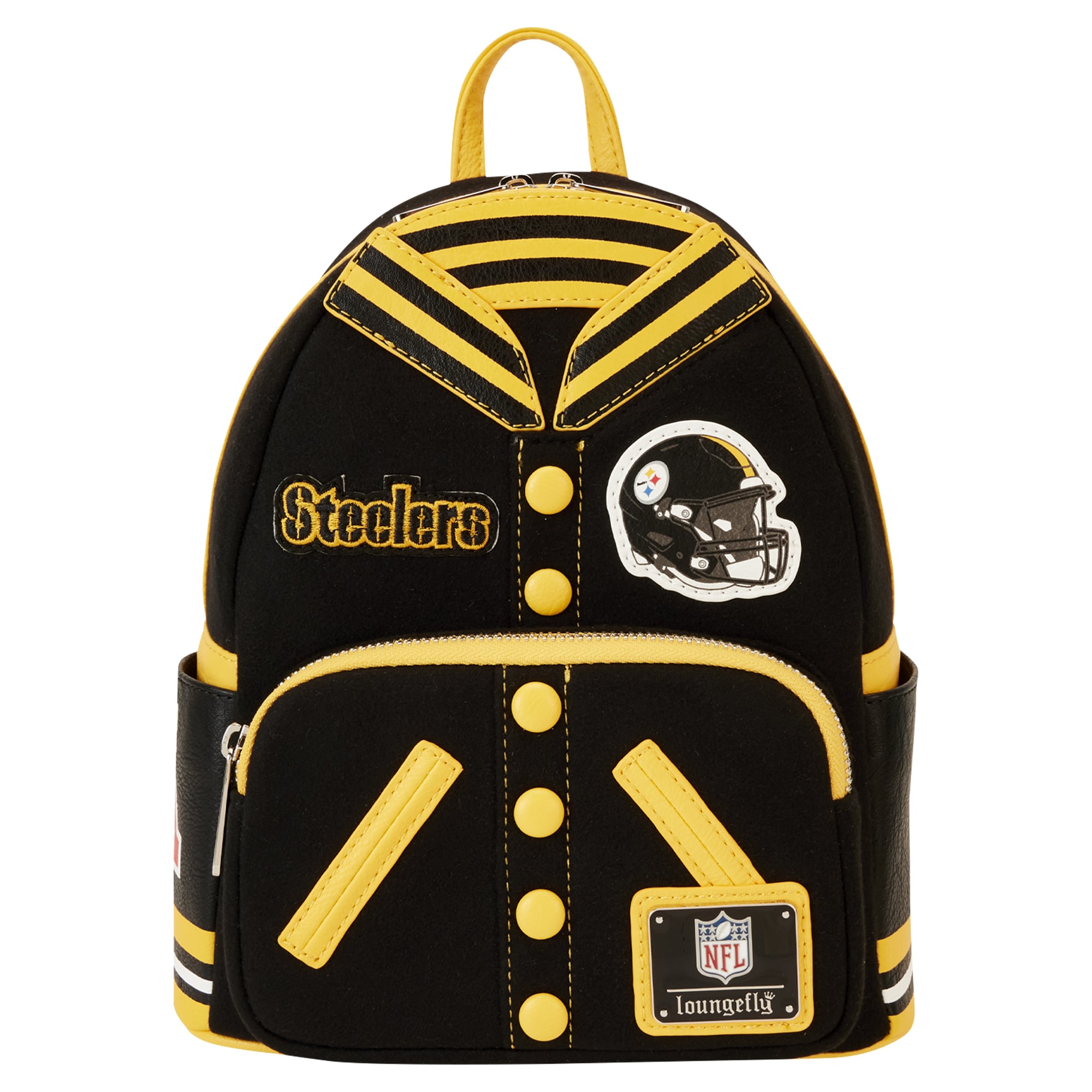Pittsburgh Steelers Loungefly Varsity Mini Backpack display picture 2