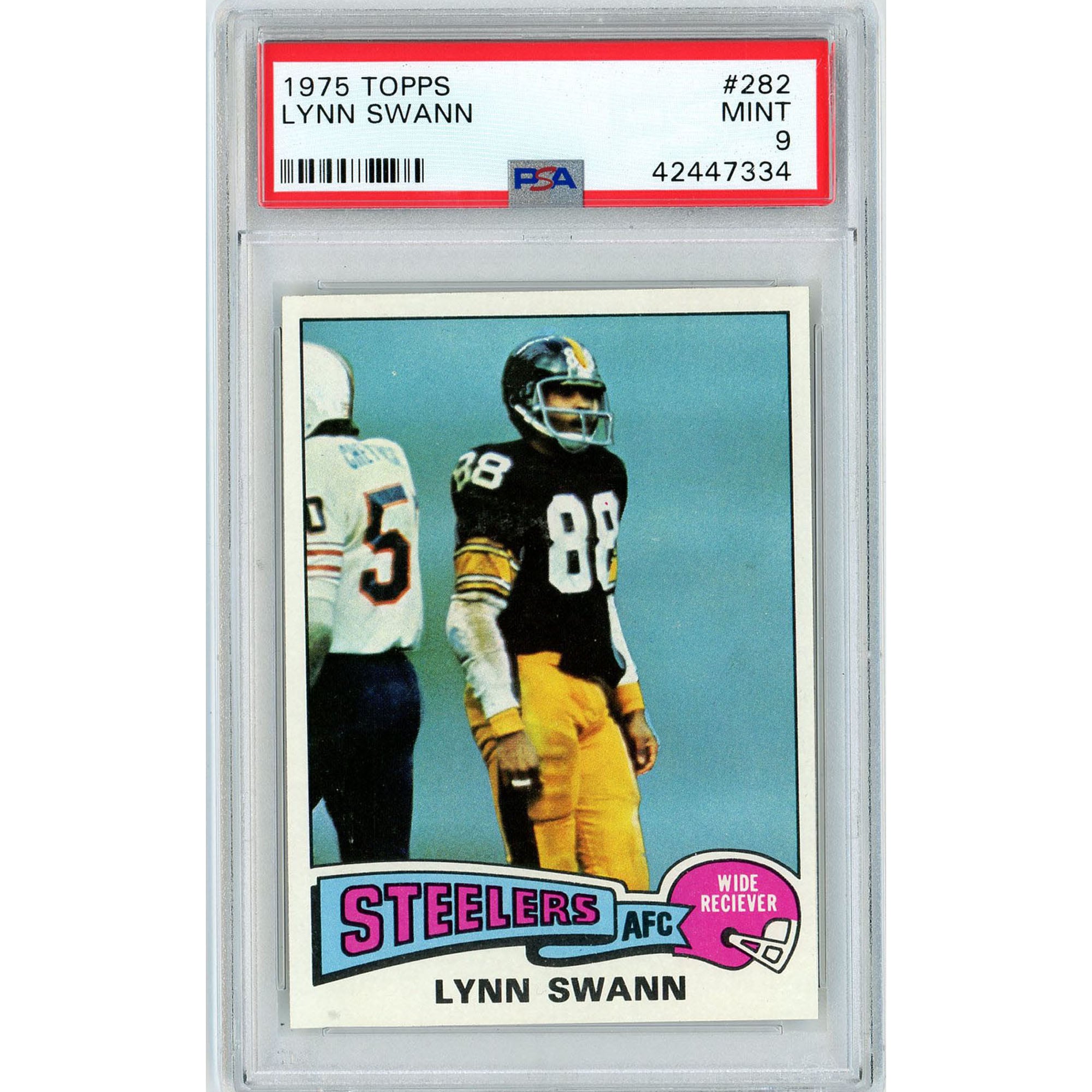 Pittsburgh Steelers Lynn Swann 1975 Topps Series 1 #282 PSA