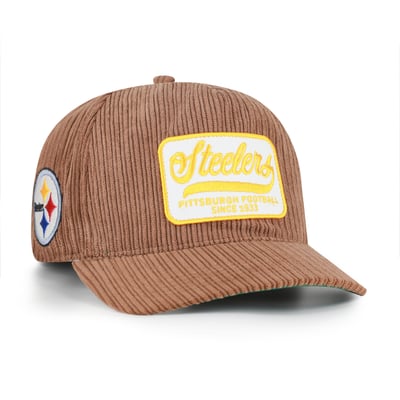 Pittsburgh Steelers '47 Corduroy Patch Hitch Adjustable Hat - Brown