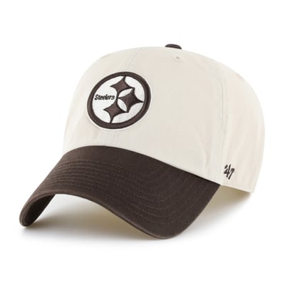 Pittsburgh Steelers '47 Clean Up Adjustable Hat - Natural/Brown