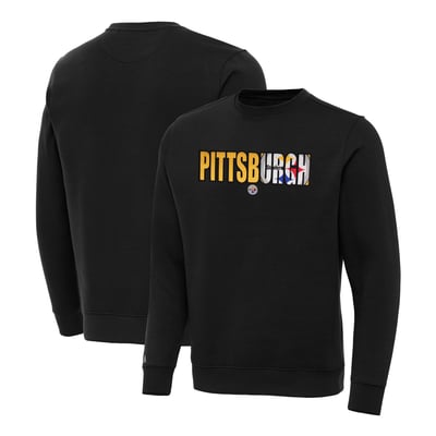 Pittsburgh Steelers Antigua Impact Victory Sweatshirt - Black