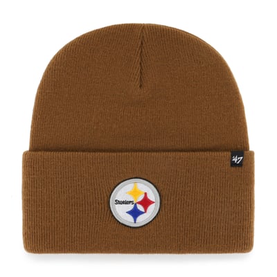 Pittsburgh Steelers Carhartt x '47 Cuffed Knit Hat - Brown
