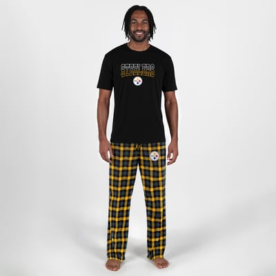 Pittsburgh Steelers Concepts Sport Highland Sleep Set - Black