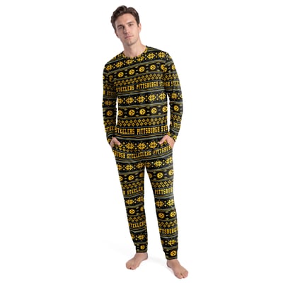 Pittsburgh Steelers Concepts Sport Jubilee Long Sleeve T-Shirt & Pant Set - Black