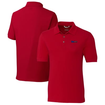Pittsburgh Steelers Cutter & Buck Big & Tall Advantage Tri-Blend Pique Polo - Cardinal