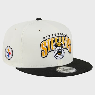 Pittsburgh Steelers Disney x New Era Pete 9FIFTY Snapback Hat - Cream/Black