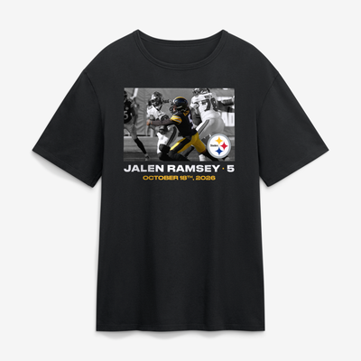 Jalen Ramsey Pittsburgh Steelers NFL Flash Features Week 6 T-Shirt - Black